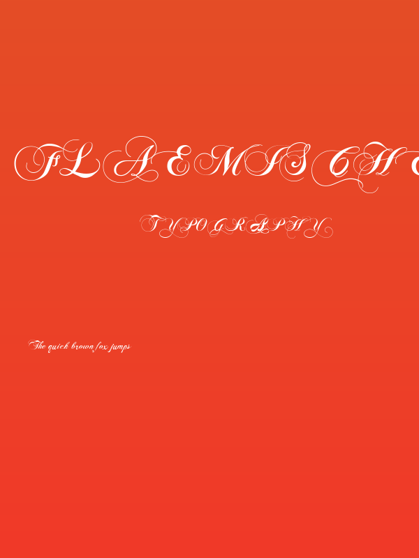 Flaemische Kanzleischrift Poster