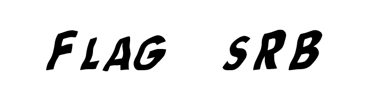 Flag [sRB]  font caratteri gratis