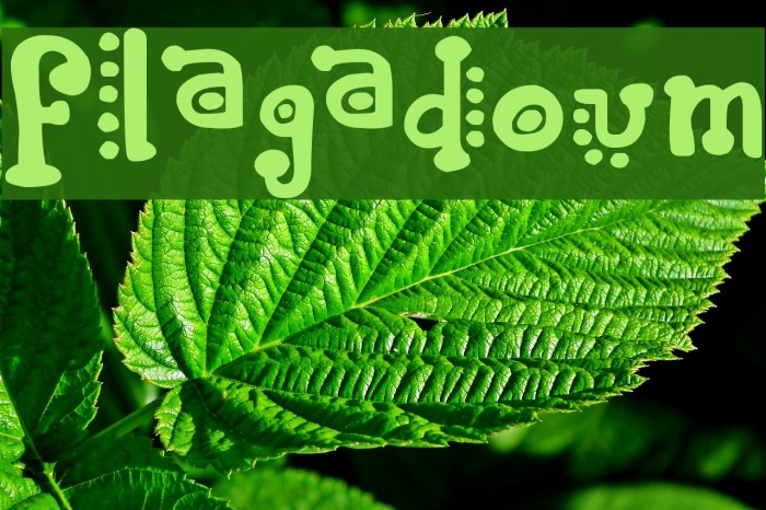 Flagadoum Font examples