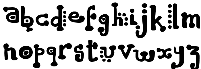 Flagadoum Font LOWERCASE