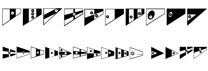 FlagsMaritime Font OTHER CHARS