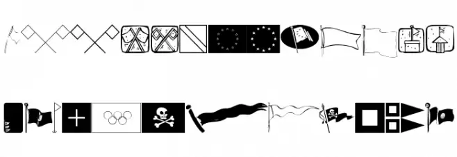 FlagsToolbox Schriftart Groß