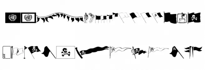FlagsToolbox Schriftart Kleinbuchstaben