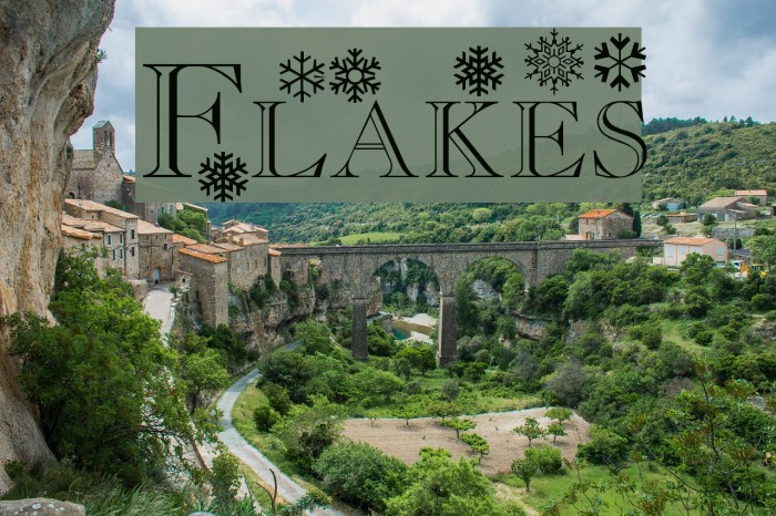 Flakes Font examples