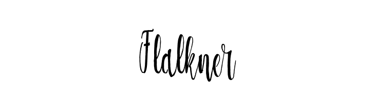 Flalkner  フリーフォントのダウンロード