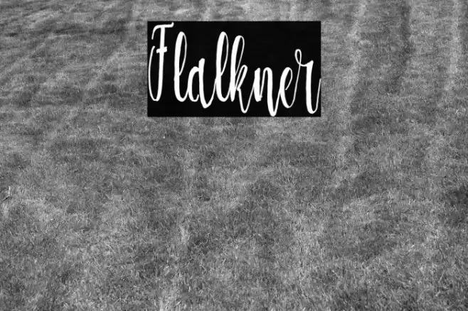 Flalkner Font examples