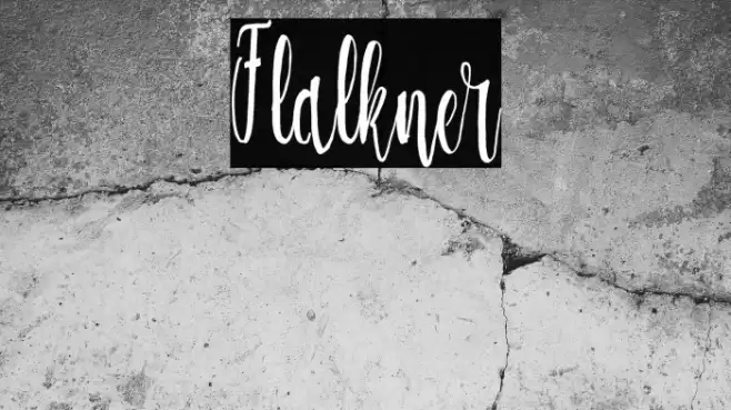 Flalkner Font examples