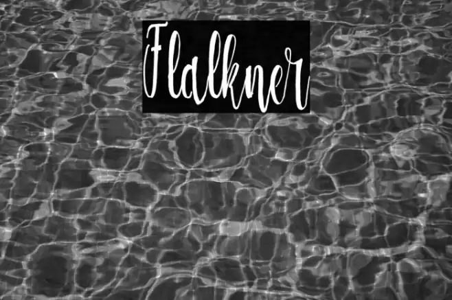 Flalkner Font examples