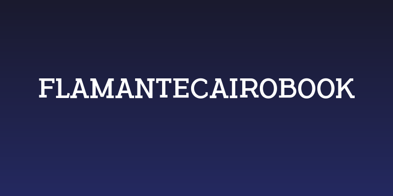 FlamanteCairoBook Social Header