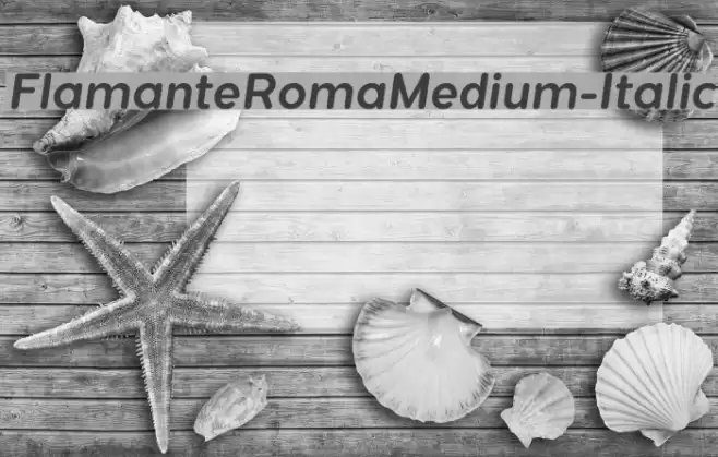 FlamanteRomaMedium-Italic Font examples