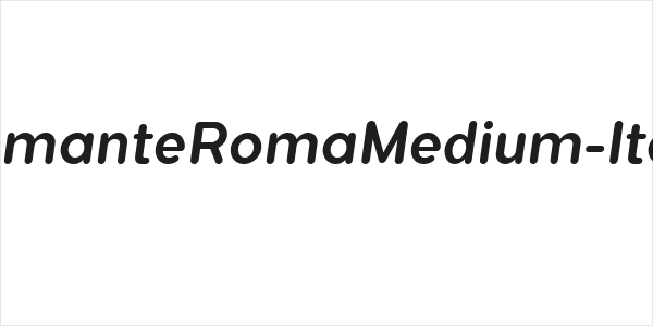 FlamanteRomaMedium-Italic Logo