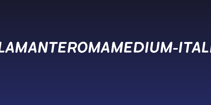 FlamanteRomaMedium-Italic Social Header
