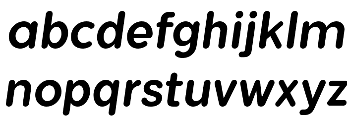 FlamanteRomaMedium-Italic Font LOWERCASE