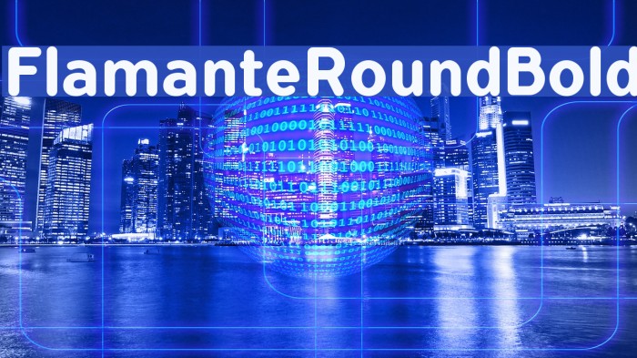 FlamanteRoundBold Font examples