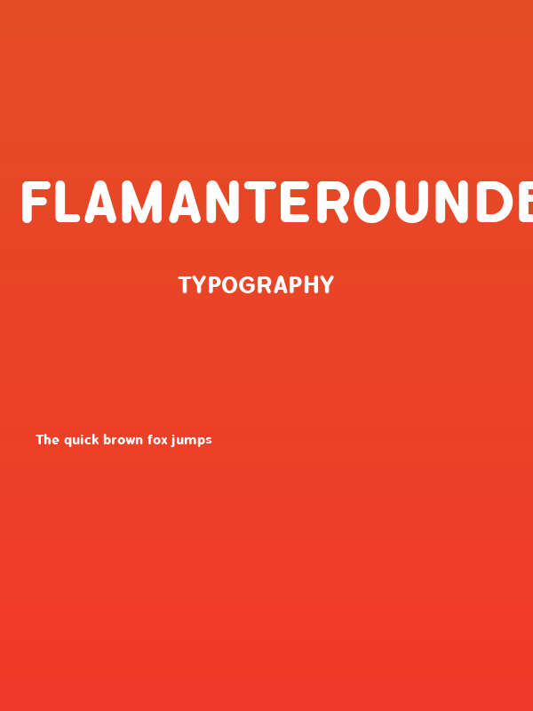 FlamanteRoundBold Poster