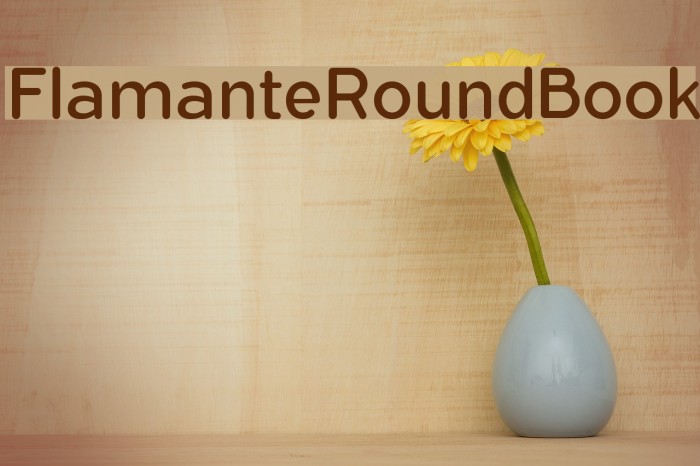 FlamanteRoundBook Font examples