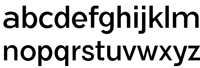 FlamanteSansBook Font LOWERCASE