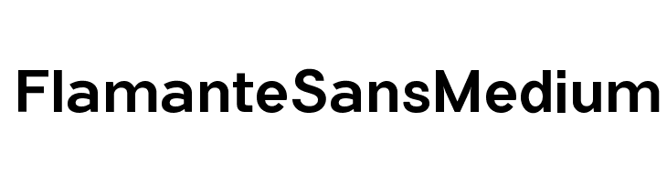 FlamanteSansMedium  les polices de caractères gratuit tlcharger