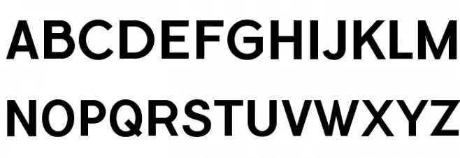 FlamanteSansMedium Schriftart Groß