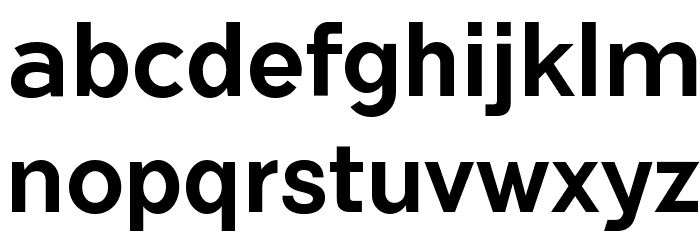 FlamanteSansMedium Font LOWERCASE