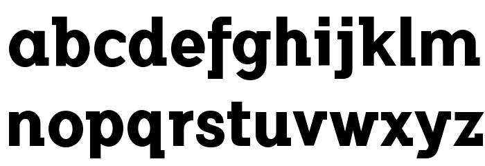FlamanteSemiSlabBold Font LOWERCASE