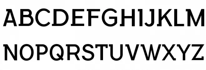 FlamanteSemiSlabBook Schriftart Groß