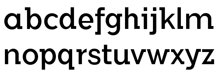 FlamanteSemiSlabBook Font LOWERCASE