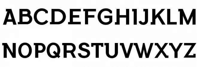 FlamanteSemiSlabMedium 字体 大写
