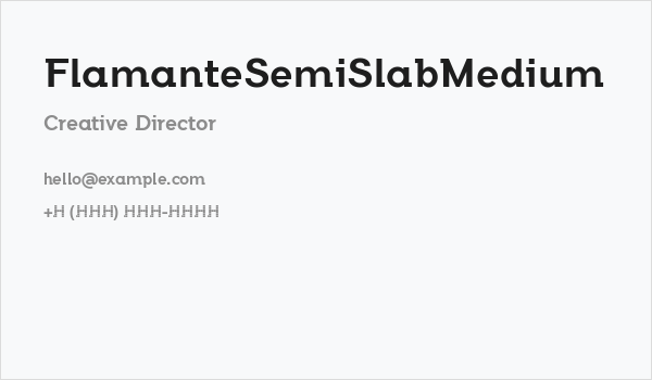 FlamanteSemiSlabMedium Business Card