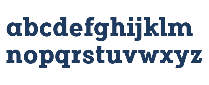 FlamanteSerifBold Lowercase