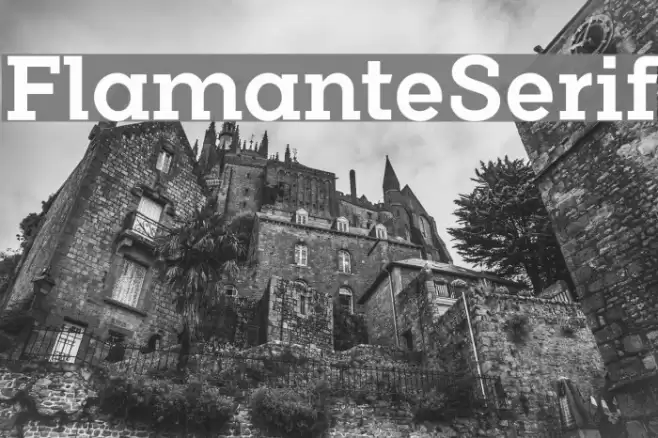 FlamanteSerif Font examples