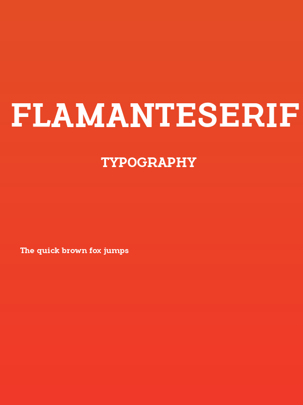 FlamanteSerif Poster
