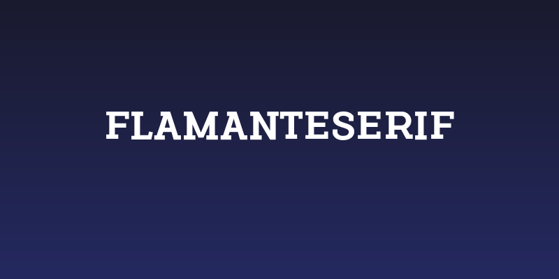 FlamanteSerif Social Header