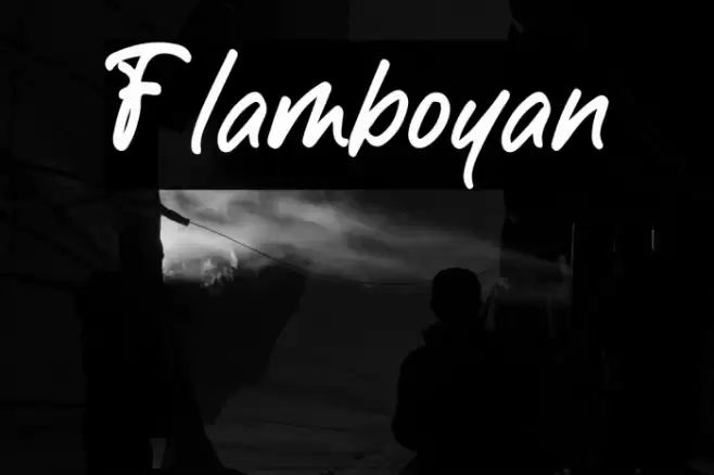 Flamboyan Шрифта examples