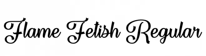 Flame Fetish Regular  Frei Schriftart Herunterladen