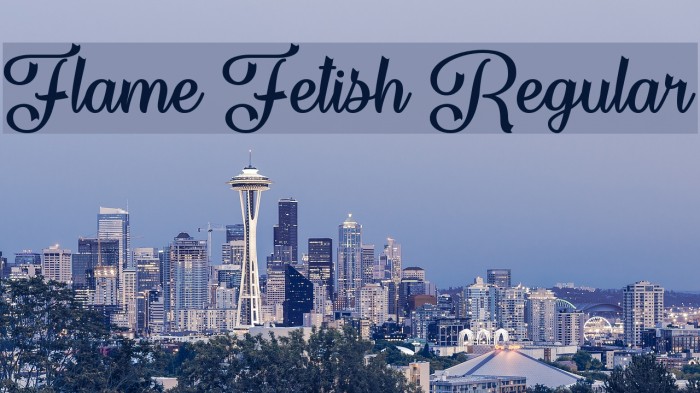 Flame Fetish Regular Font examples