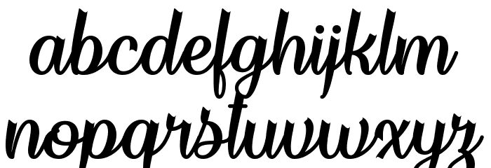 Flame Fetish Regular Font LOWERCASE