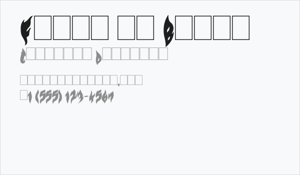 Flame on Black Business Card