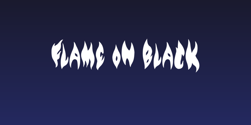 Flame on Black Social Header