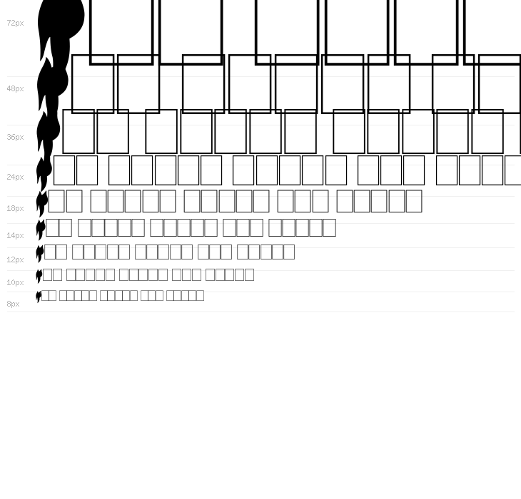 Flame on Black Waterfall