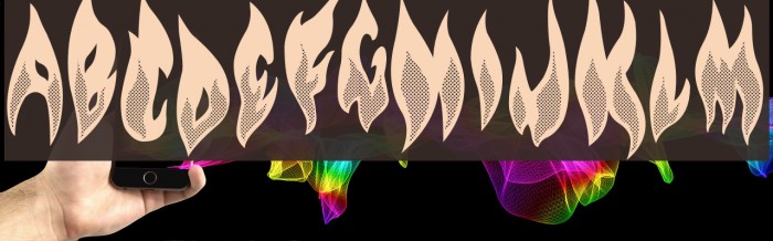 Flame on! Font examples