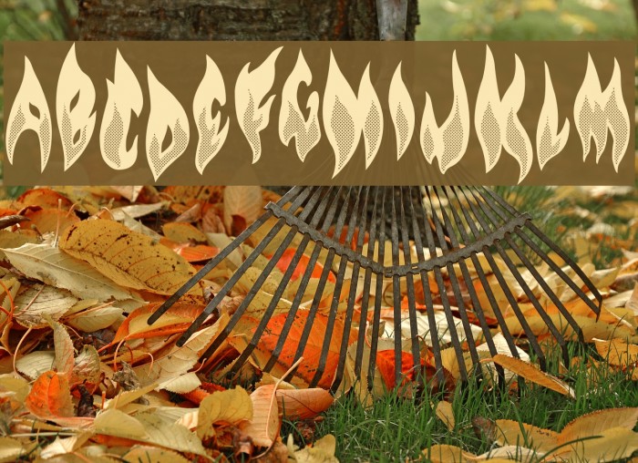 Flame on! Font examples
