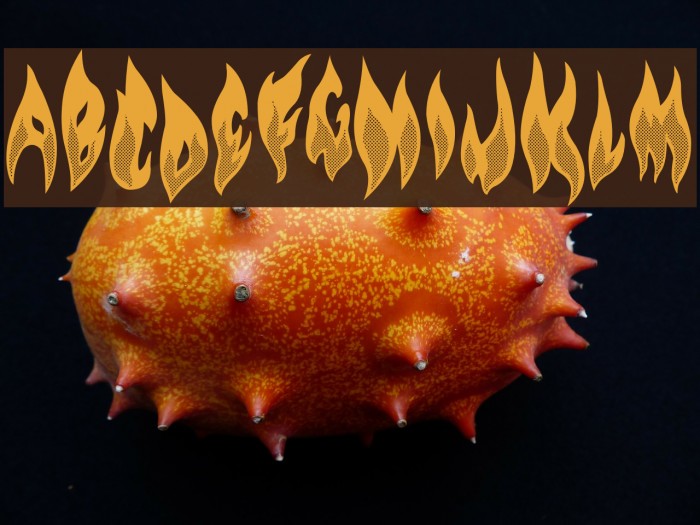 Flame on! Font examples