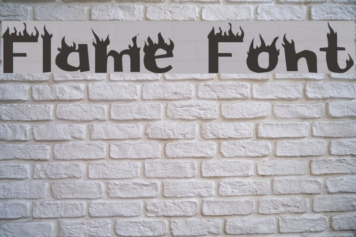 Flame Font examples
