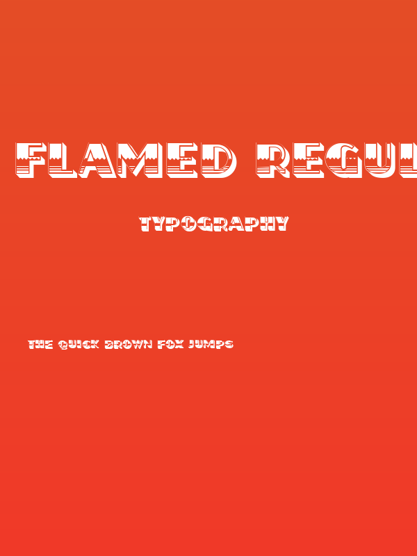 Flamed Regular Poster
