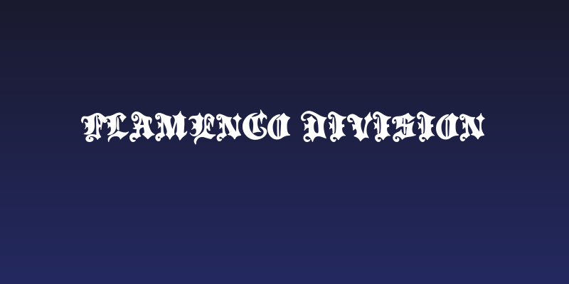 Flamenco Division Social Header