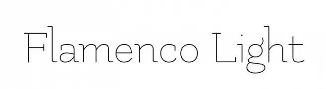 Flamenco Light  Скачать бесплатные шрифты