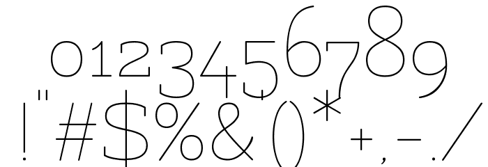 Flamenco Light Font OTHER CHARS