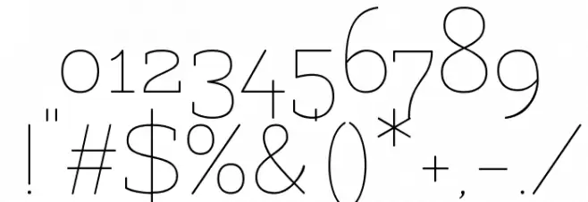 Flamenco Light Font OTHER CHARS