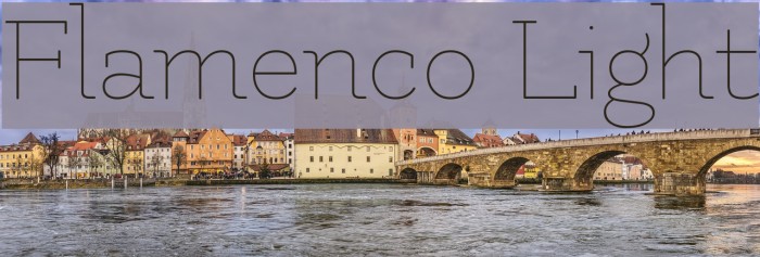 Flamenco Light Font examples